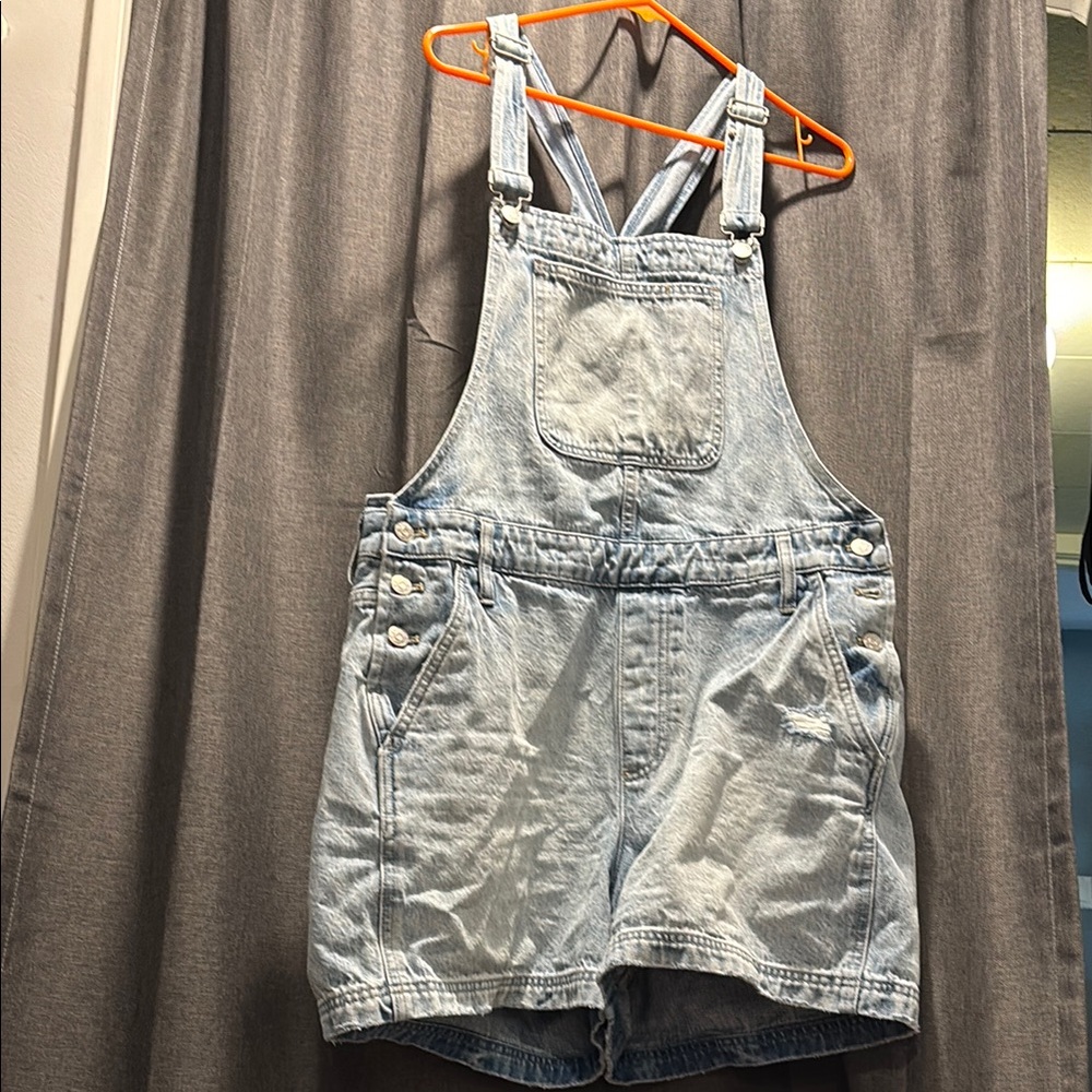 Madewell Light Blue Denim Romper